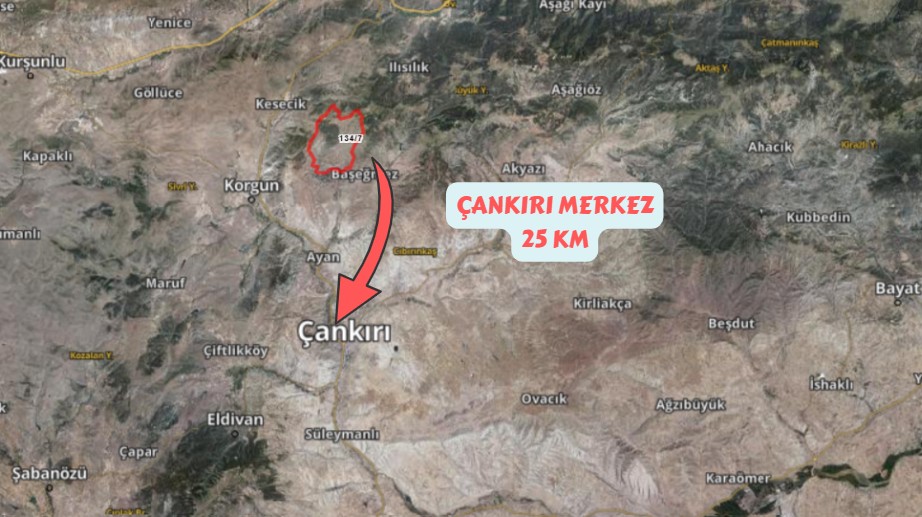 ÇANKIRI  MERKEZ AHLAT   KÖYÜNDE  6.188   M²  TARLA  SATILIKTIR - ÇORUM MERKEZ fotoğraf 5