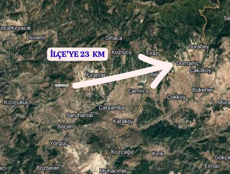 KÜTAHYA DOMANİÇ SARIOT  KÖYÜNDE 2.387 M² TARLA SATILIKTIR - KÜTAHYA DOMANİÇ fotoğraf 4
