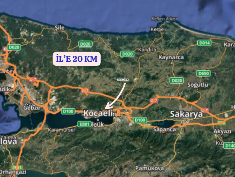 KOCAELİ İZMİT ŞAHİNLER  KÖYÜNDE 796 M²  TARLA  SATILIKTIR - KOCAELİ İZMİT fotoğraf 6