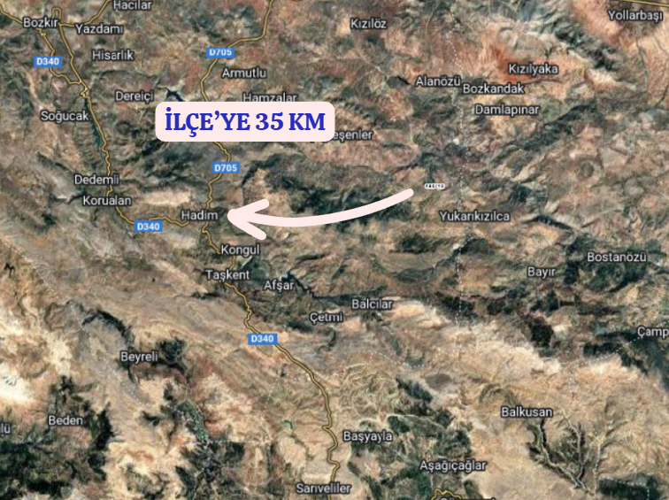 KONYA HADİM GÖYNÜKKIŞLA  KÖYÜNDE   1.880  M²  BAĞ  SATILIKTIR - KONYA HADİM fotoğraf 5