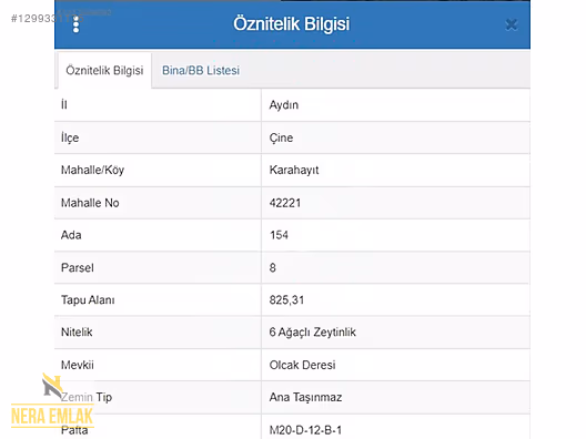 ÇİNE'YE İLÇE'YE 5dk.KADASTRO YOLLU TEK TAPU 825m2 ZEYTİNLİK - AYDIN ÇİNE fotoğraf 9