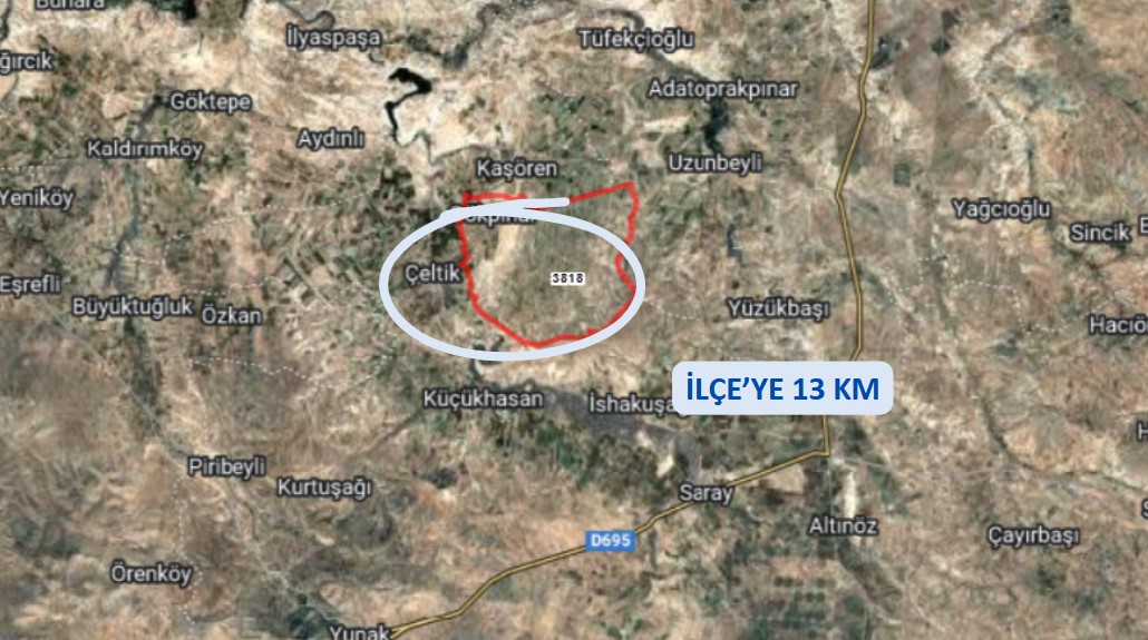 KONYA ÇELTİK GÖKPINAR KÖYÜNDE 11.100 M² TARLAMIZ SATILIKTIR - KONYA ÇELTİK fotoğraf 7