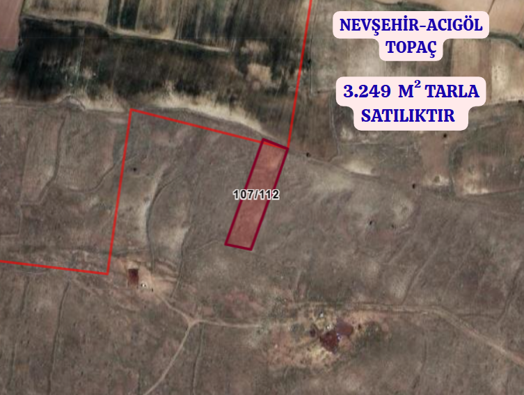 NEVŞEHİR ACIGÖL TOPAÇ  KÖYÜNDE 3.249 M² TARLA SATILIKTIR - NEVŞEHİR ACIGÖL fotoğraf 2