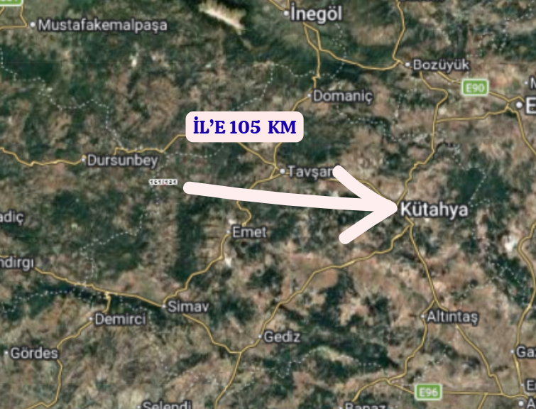 KÜTAHYA SİMAV SÜNNETÇİLER  KÖYÜNDE 4.551 M² TARLA SATILIKTIR - KÜTAHYA SİMAV fotoğraf 6