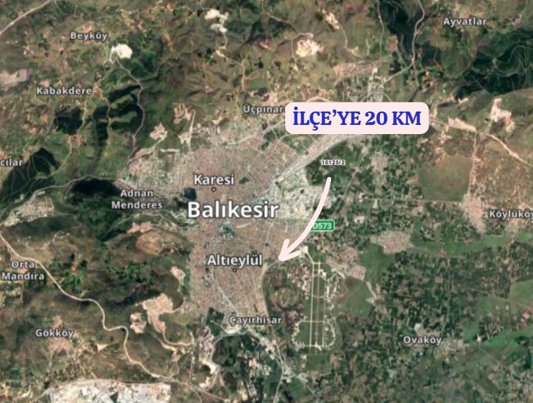 BALIKESİR ALTIEYLÜL GÜMÜŞÇEŞME  KÖYÜNDE 5.734  M² TARLA SATILIKTIR - BALIKESİR ALTIEYLÜL fotoğraf 5
