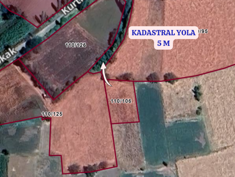 DENİZLİ ACIPAYAM KURTLAR KÖYÜNDE  435 M²  TARLA SATILIKTIR - DENİZLİ ACIPAYAM fotoğraf 3