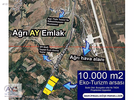 Ağrı Yoğunhisar'da Satılık 10.000 m² İmarlı Arsa - AĞRI HAMUR fotoğraf 7
