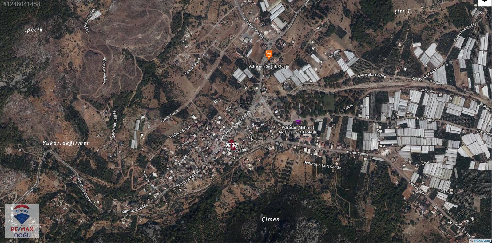 REMAX DOĞU'DAN ADRASANDA MÜKEMMEL KONUMDA SATILIK ARSA - ANTALYA KUMLUCA fotoğraf 2