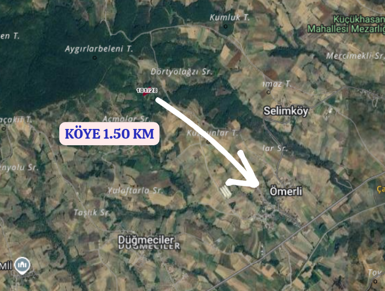 KOCAELİ KANDIRA ÖMERLİ  KÖYÜNDE 2.155 M²  TARLA  SATILIKTIR - KOCAELİ KANDIRA fotoğraf 4
