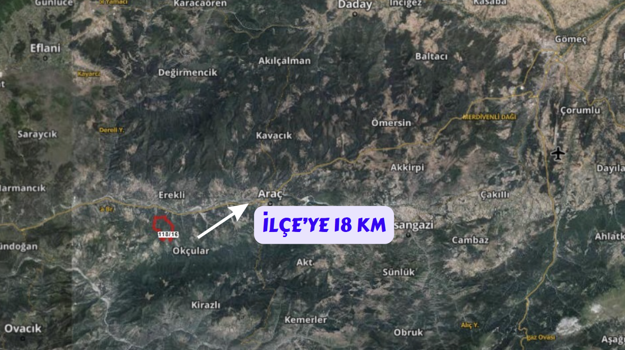 KASTAMONU ARAÇ İĞDİR KIŞLA KÖYÜ 908 M² TARLAMIZ SATILIKTIR. - KASTAMONU ARAÇ fotoğraf 5
