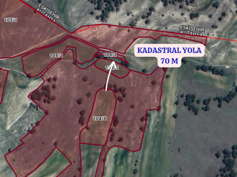 KÜTAHYA MERKEZ MAKASALANI  KÖYÜ’NDE 8.894 M² TARLA SATILIKTIR  - KÜTAHYA MERKEZ fotoğraf 3
