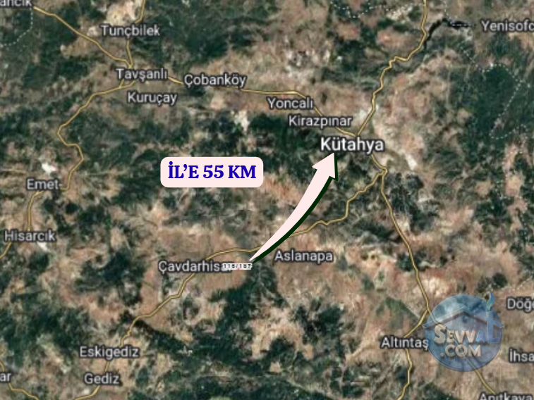 KÜTAHYA ÇAVDARHİSAR GÖKAĞAÇ  KÖYÜNDE  1.436 M²  TARLA SATILIKTIR - KÜTAHYA ÇAVDARHİSAR fotoğraf 6