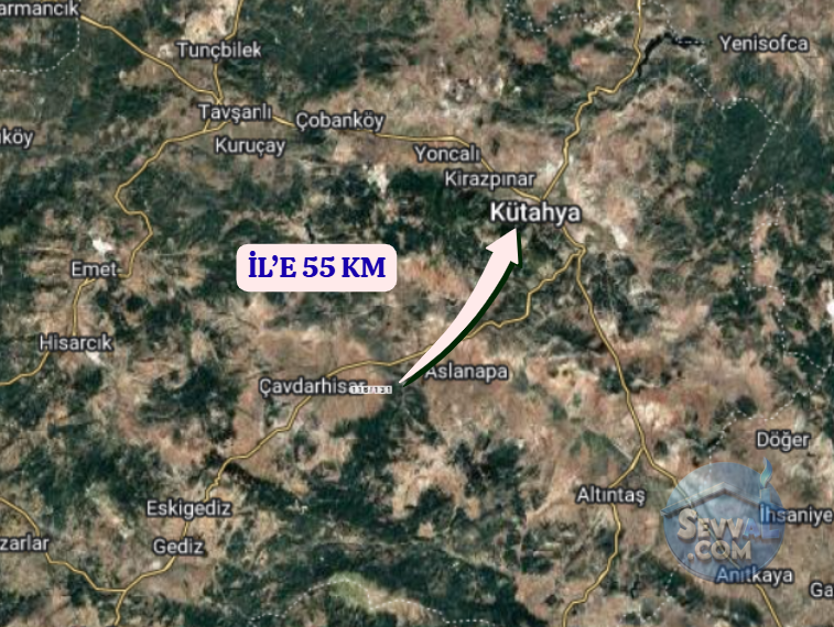 KÜTAHYA ÇAVDARHİSAR GÖKAĞAÇ  KÖYÜNDE  1.013 M²  TARLA SATILIKTIR - KÜTAHYA ÇAVDARHİSAR fotoğraf 7