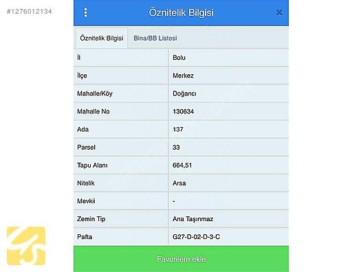 BOLU MERKEZ DOĞANCI KÖYÜNDE SATILIK ARSA - BOLU MERKEZ fotoğraf 2