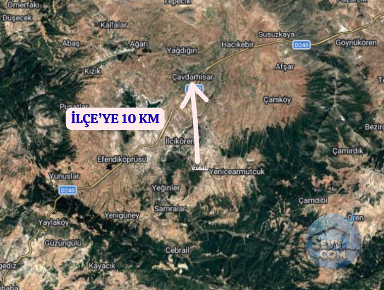 KÜTAHYA ÇAVDARHİSAR İLCİKÖREN  KÖYÜNDE 2.199 M²  TARLA  SATILIKTIR - KÜTAHYA ÇAVDARHİSAR fotoğraf 5