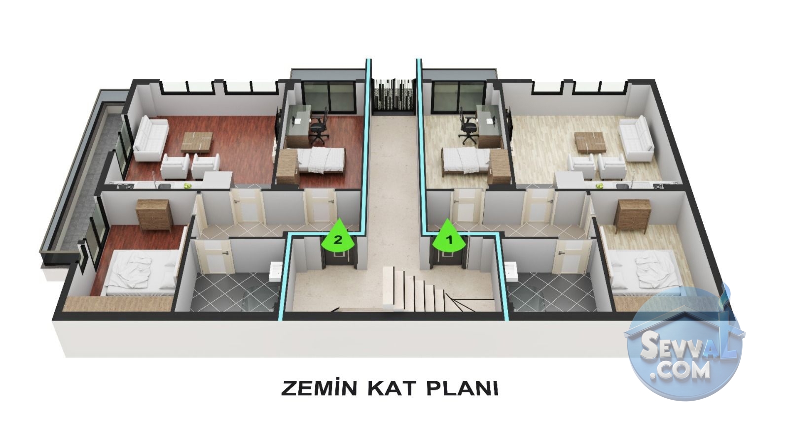 GÖLCÜĞÜN KALBİNDE TOPRAKTAN SIFIR 2+1 - 3+1 DAİRELER - Kocaeli Gölcük fotoğraf 3