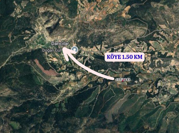 AFYONKARAHİSAR DAZKIRI DARICILAR    KÖYÜNDE 1.789  M² TARLA  SATILIKTIR - AFYONKARAHİSAR DAZKIRI fotoğraf 4