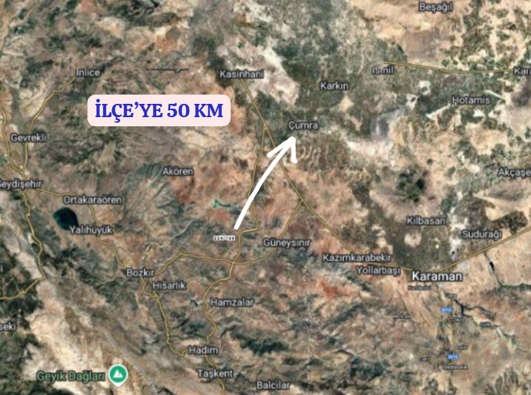 KONYA ÇUMRA AFŞAR   KÖYÜNDE  819  M²  TARLA  SATILIKTIR - KONYA ÇUMRA fotoğraf 5