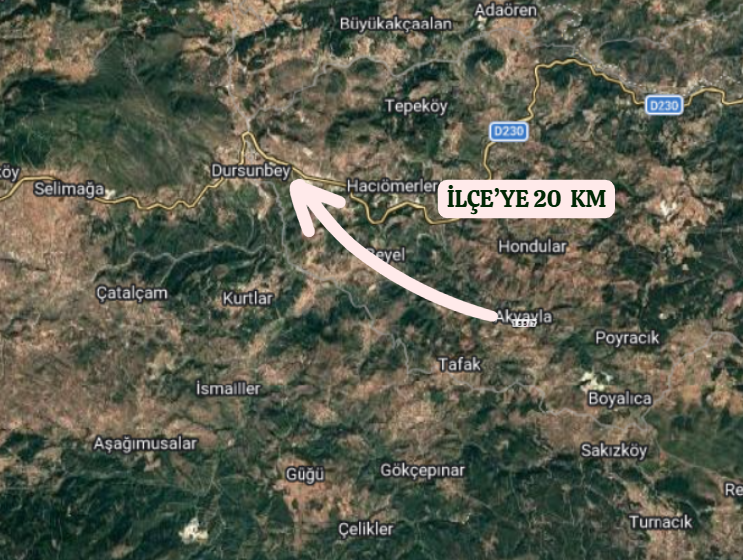 BALIKESİR DURSUNBEY AKYAYLA  KÖYÜNDE  6.069  M²  TARLA  SATILIKTIR - BALIKESİR DURSUNBEY fotoğraf 6