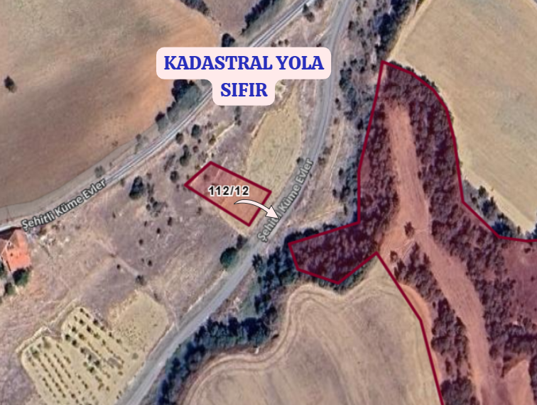 UŞAK EŞME ŞEHİTLİ KÖYÜNDE 574 M² ARSA SATILIKTIR - UŞAK EŞME fotoğraf 3