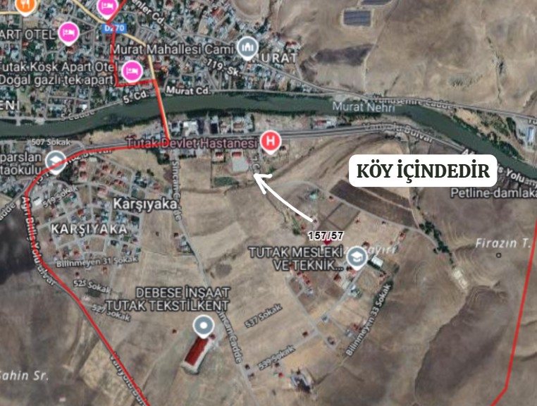 AĞRI TUTAK MURAT KÖYÜ’NDE 818 M² ARSA SATILIKTIR - AĞRI TUTAK fotoğraf 6