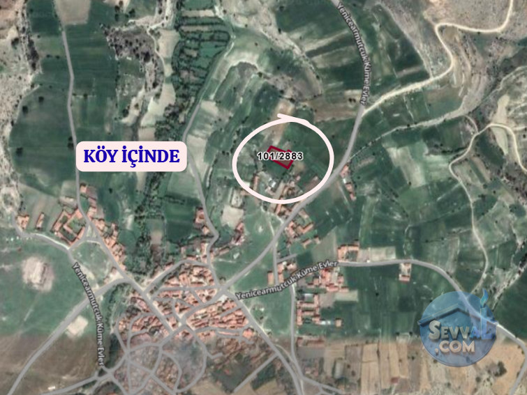 KÜTAHYA ÇAVDARHİSAR YENİCEARMUTCUK  KÖYÜNDE  1.844  M²  TARLA  SATILIKTIR - KÜTAHYA ÇAVDARHİSAR fotoğraf 4
