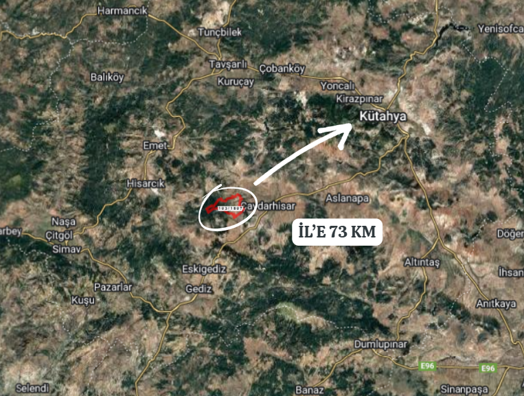 KÜTAHYA ÇAVDARHİSAR KIZIK 2.915 M²  TARLA SATILIKTIR - KÜTAHYA ÇAVDARHİSAR fotoğraf 6