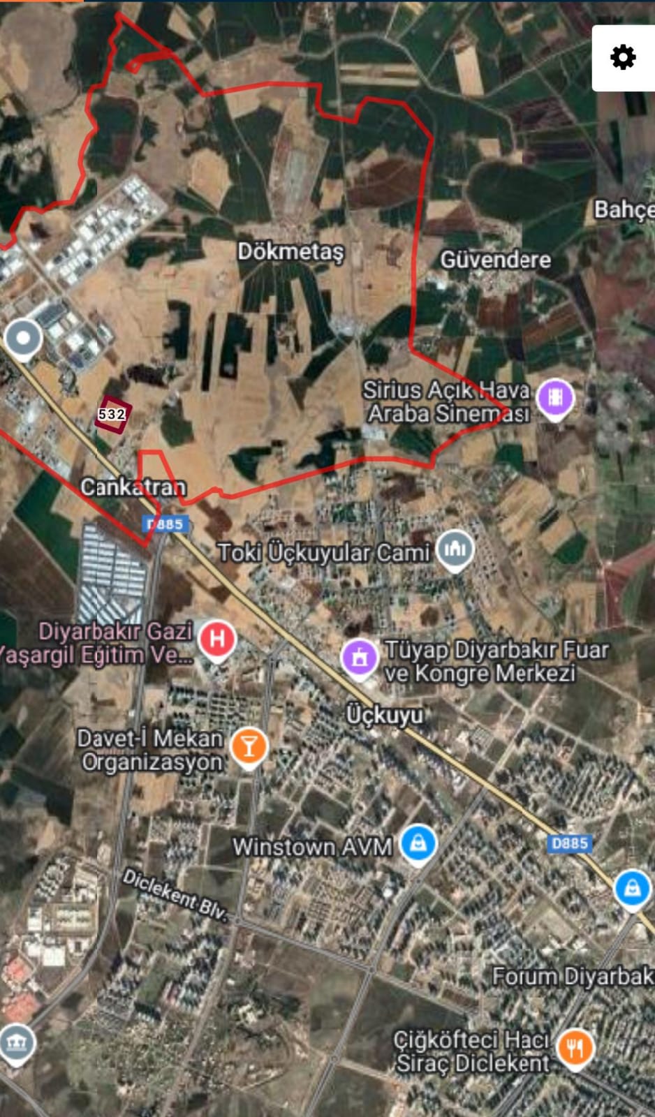 ELAZIĞ YOLUNA 2. PARSELDE GELECEĞE YATIRIM TARLA 2.300M² - DİYARBAKIR YENİŞEHİR fotoğraf 5
