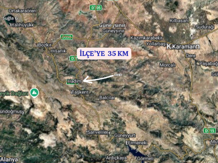 KONYA HADİM GÖYNÜKKIŞLA  KÖYÜ’NDE 3.541 M² BAĞ SATILIKTIR - KONYA HADİM fotoğraf 5