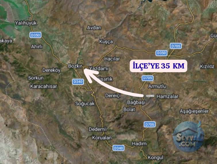 KONYA BOZKIR ARMUTLU  KÖYÜNDE  1.325 M²  TARLA  SATILIKTIR - KONYA BOZKIR fotoğraf 4