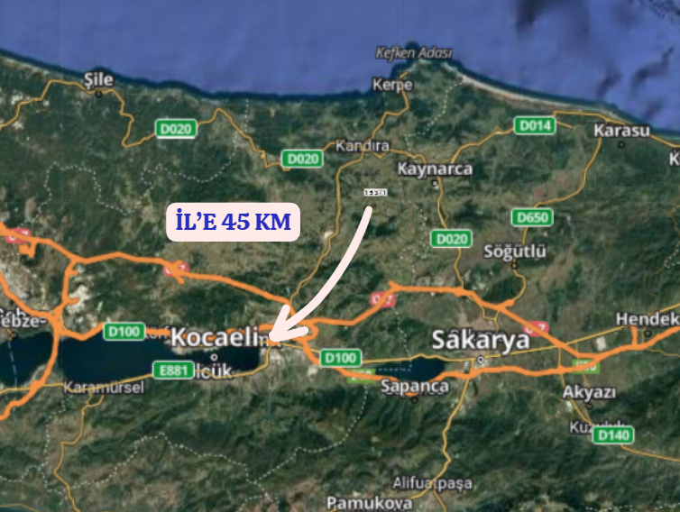 KOCAELİ KANDIRA SİNANLI BİLALLI   KÖYÜNDE  583  M²  TARLA SATILIKTIR - KOCAELİ KANDIRA fotoğraf 6