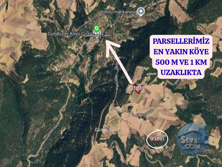 SAKARYA GEVYE GÜNHOŞLAR  KÖYÜNDE  3.908 VE 2.068 M² TARLA  SATILIKTIR - SAKARYA GEYVE fotoğraf 4