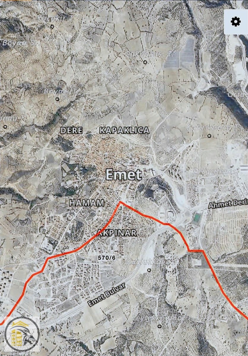 ASLAN EMLAK'TAN SATILIK KÜTAHYA/EMETTE 4 KAT İMARLI ARSA - KÜTAHYA EMET fotoğraf 2