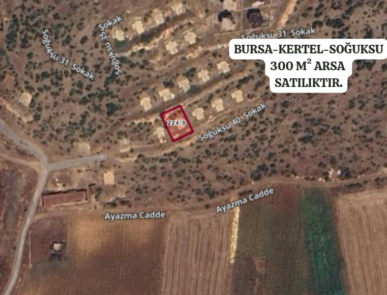 BURSA KESTEL SOĞIKSU KÖYÜ'NDE 300 M²  ARSA SATILIKTIR - BURSA KESTEL fotoğraf 2