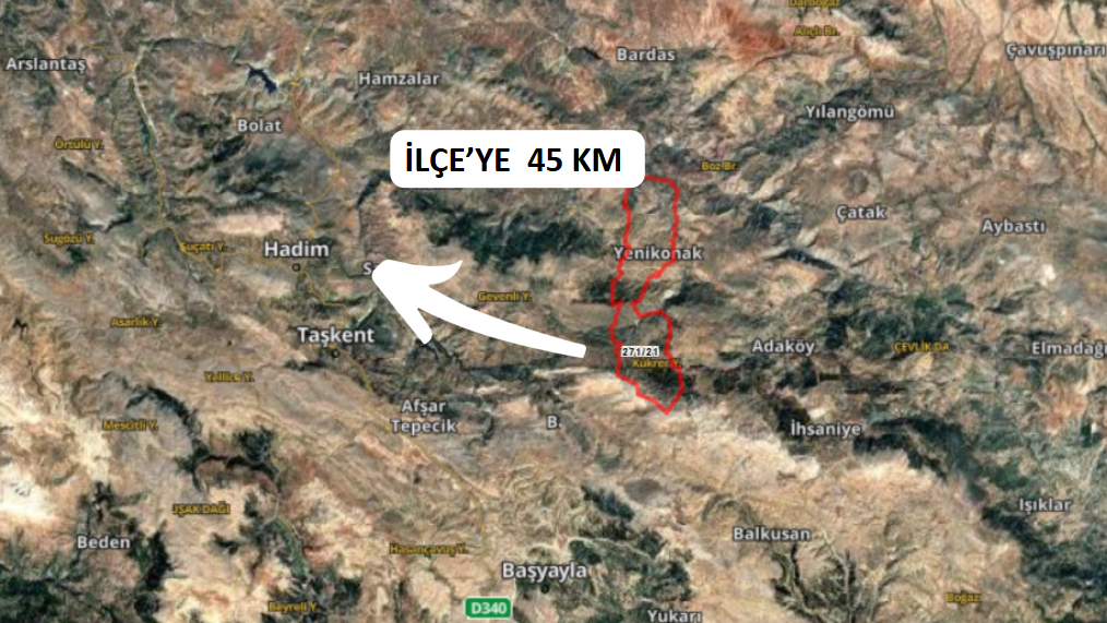 KONYA HADİM GÖYNÜKKIŞLA KÖYÜNDE 350 M² BAHÇE SATILIKTIR. - KONYA HADİM fotoğraf 7