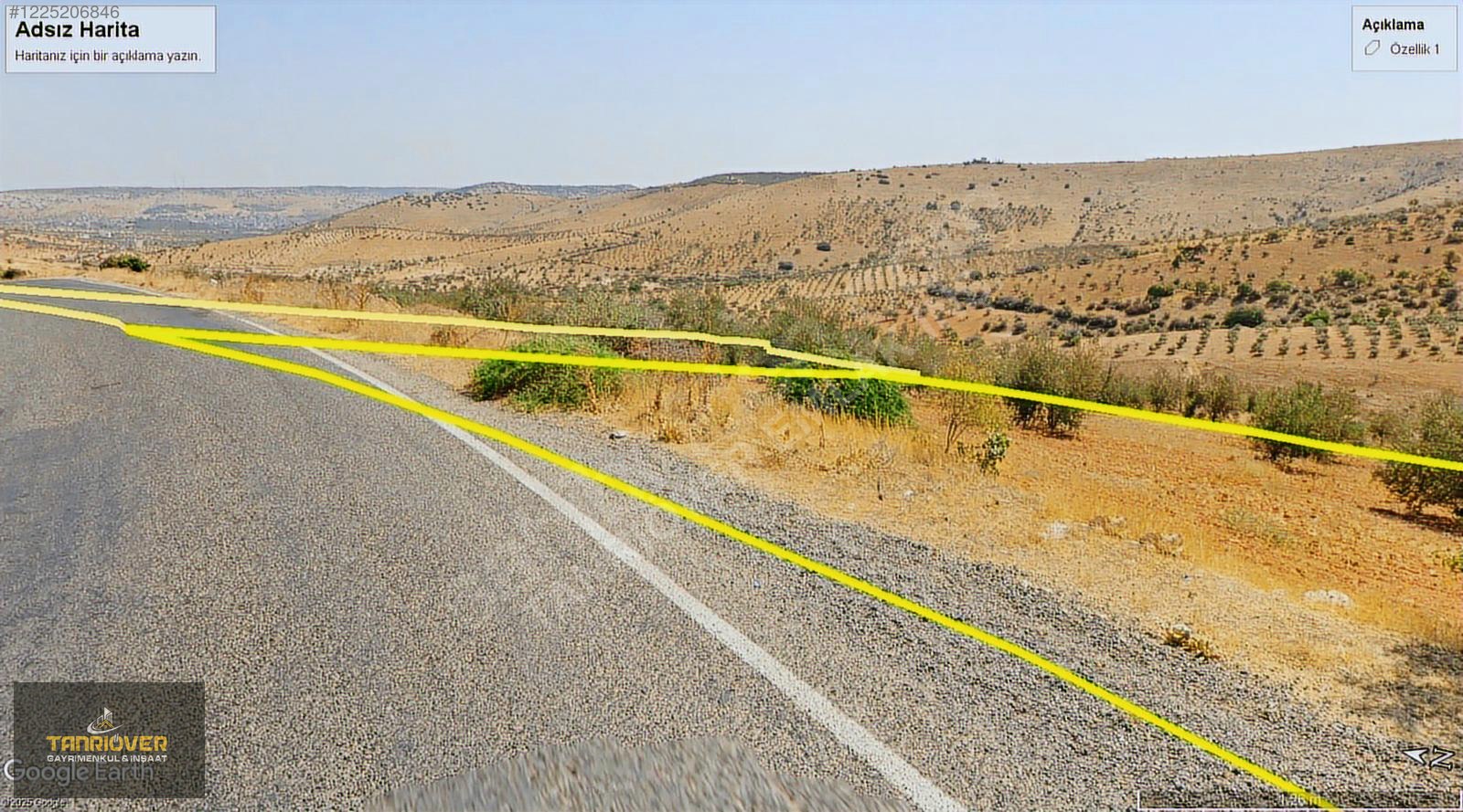 NİZİP SALKIMDA TANRIÖVER GAYRİMENKUL YOL KENARI YATIRIMLIK ARAZİ - GAZİANTEP NİZİP fotoğraf 2