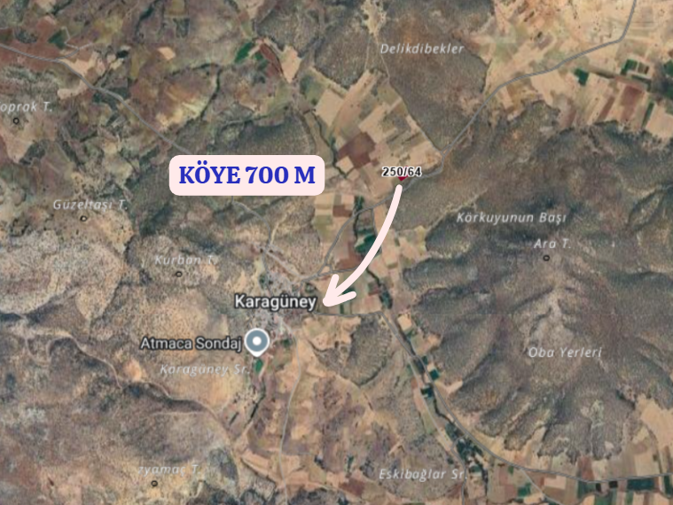 KONYA GÜNEYSINIR AĞRAS  KÖYÜNDE 3.462 M²  ÇİFTLİK  SATILIKTIR - KONYA GÜNEYSINIR fotoğraf 5