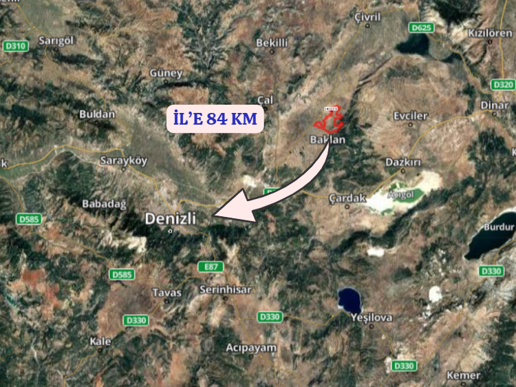 DENİZLİ BAKLAN DAĞAL  KÖYÜNDE 2.685  M² TARLA  SATILIKTIR - DENİZLİ BAKLAN fotoğraf 6
