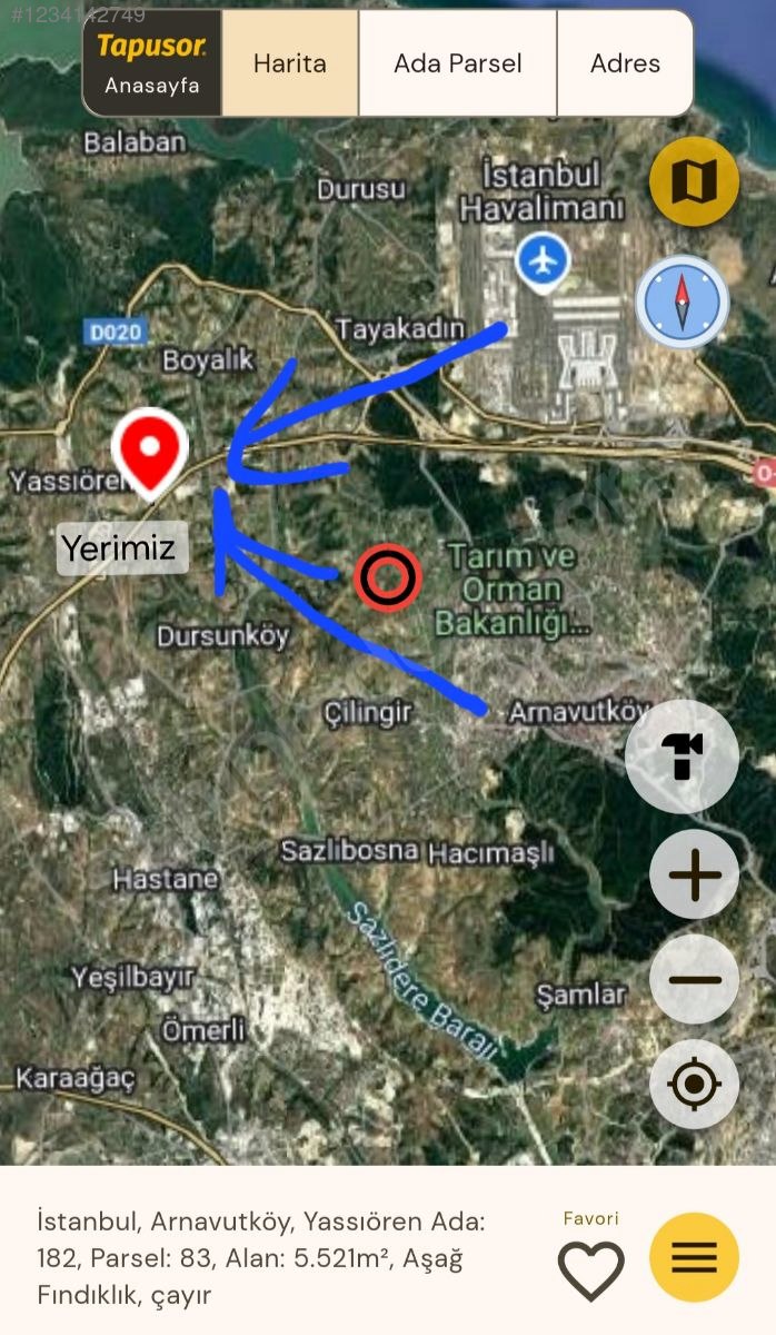 YENİŞEHİR İMAR PROJESİNDE YASSIÖREN 182 ADA 83 PARSEL 43M2 - İSTANBUL ARNAVUTKÖY fotoğraf 3