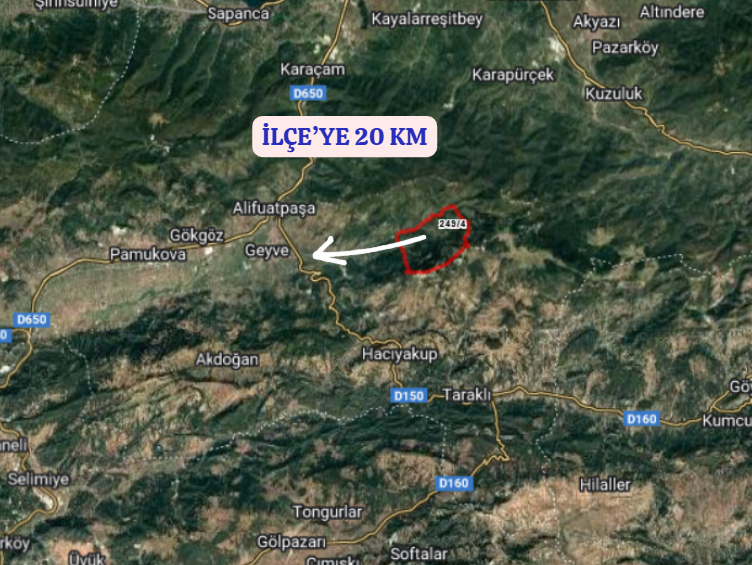 SAKARYA GEVYE KORU KÖYÜNDE  1.944 M² TARLA  SATILIKTIR  - SAKARYA GEYVE fotoğraf 5