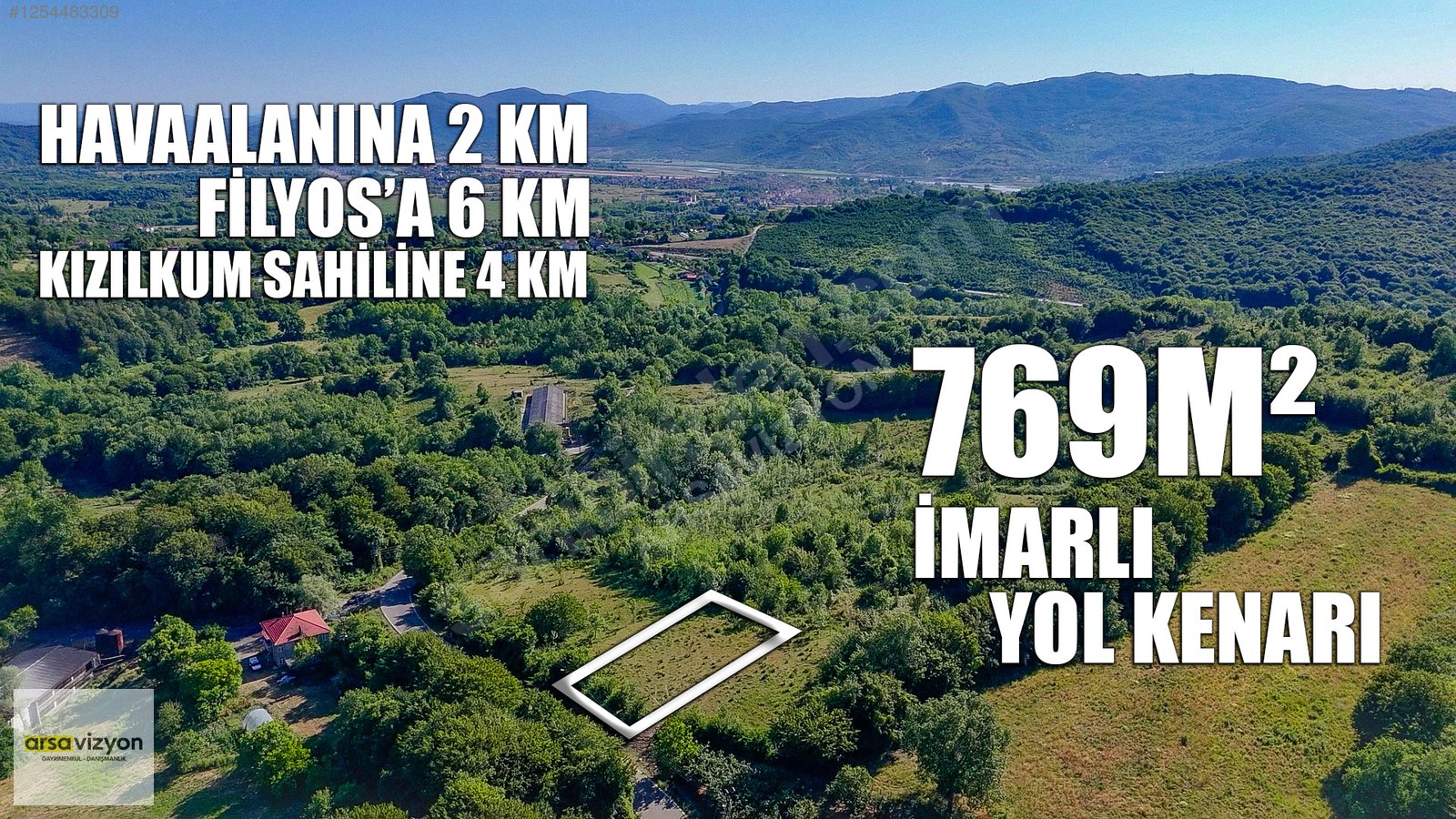 HAVAALANINA 2 KM'DE SARMAŞIK KÖYÜNDE İMARLI 769M² PARSEL - ZONGULDAK ÇAYCUMA fotoğraf 17