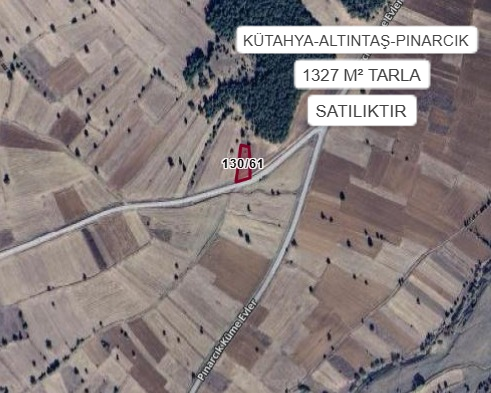 KÜTAHYA ALTINTAŞ PINARCIK KÖYÜ’NDE 1327 M² TARLA SATILIKTIR - KÜTAHYA ALTINTAŞ fotoğraf 2