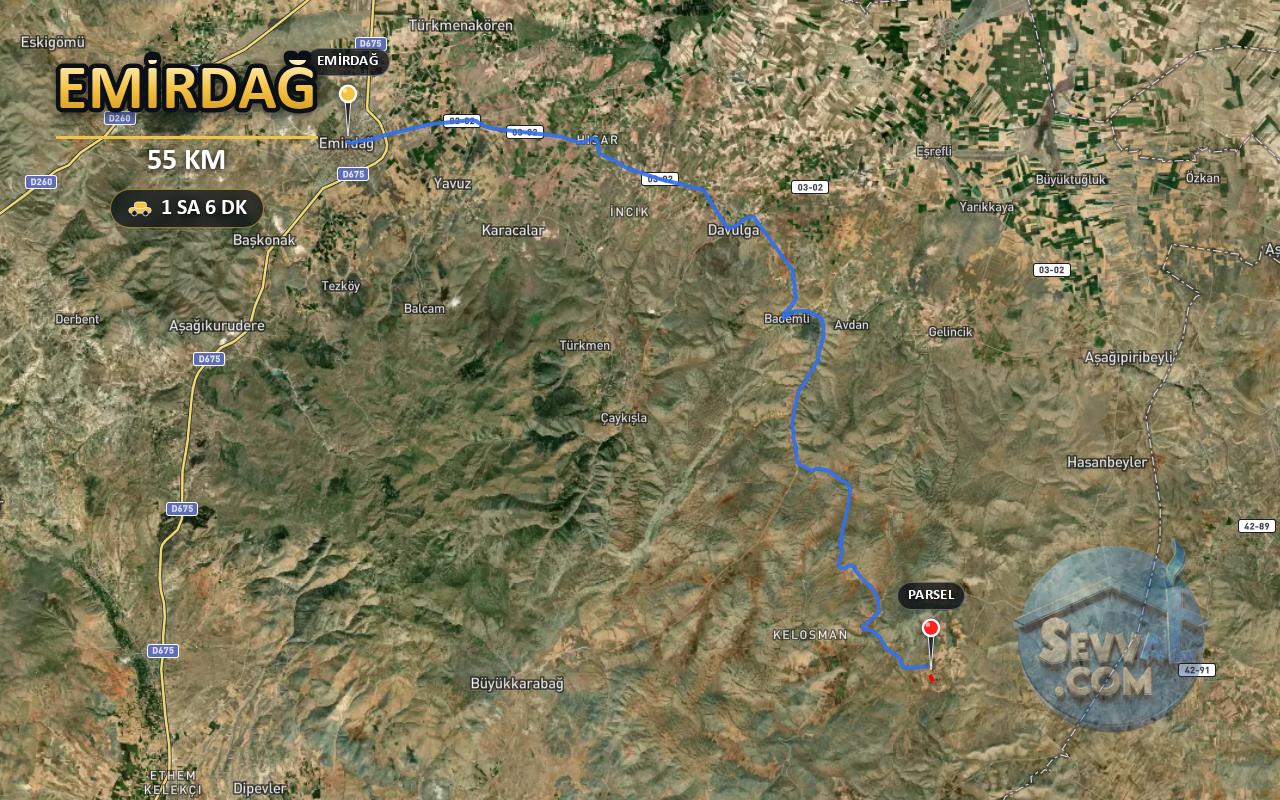 AFYONKARAHİSAR EMİRDAĞ LEYLEKLİ 7.500 m² SATILIK ARSA - AFYONKARAHİSAR EMİRDAĞ fotoğraf 5