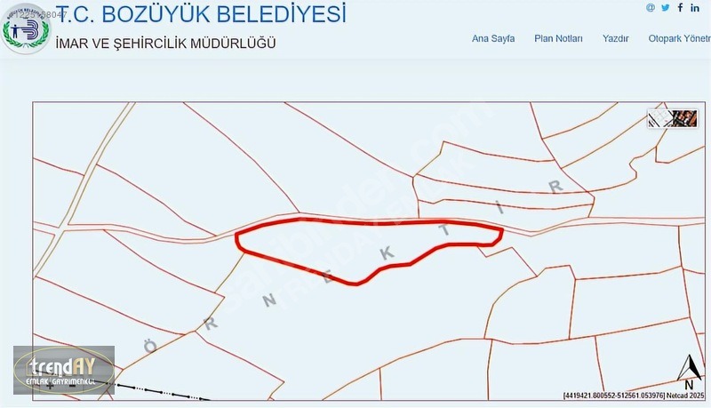 Dübekli Köyü'nde 10.570 m² Kadastral Yola Cepheli Tarlalar - BİLECİK BOZÜYÜK fotoğraf 16