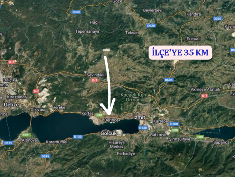 KOCAELİ DERİNCE KARAGÖLLÜ   KÖYÜNDE  726   M²  TARLA  SATILIKTIR - KOCAELİ DERİNCE fotoğraf 9