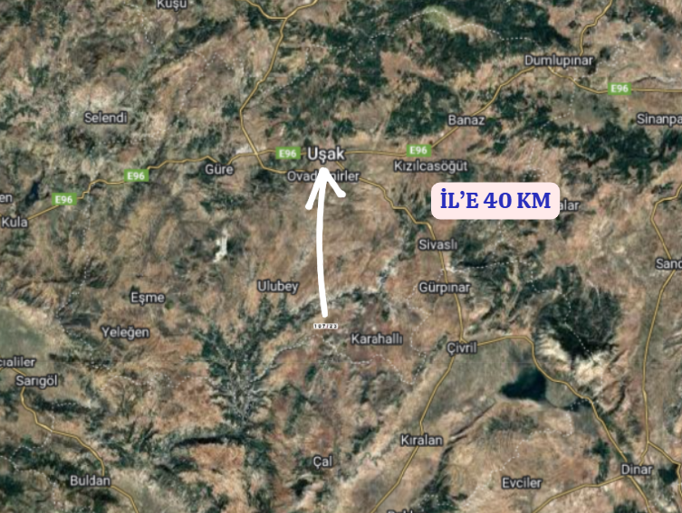 UŞAK KARAHALLI BEKİ KÖYÜNDE  1.601 M² TARLA  SATILIKTIR  - UŞAK KARAHALLI fotoğraf 6