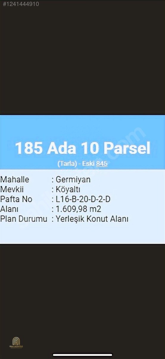 ÇEŞME GERMİYAN KÖYÜNÜN İÇİNDE 1600 METRE FIRSAT TARLA - İZMİR ÇEŞME fotoğraf 6