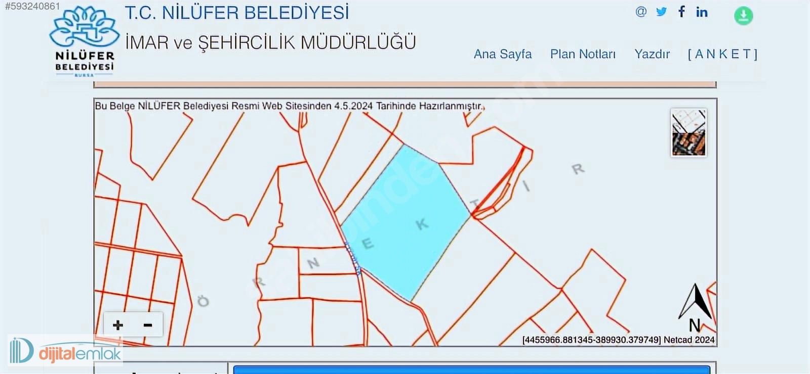 Nilüfer Çatalağıl'da Asfalta Cephe 41 Dönüm Satılık Arazi. - BURSA NİLÜFER fotoğraf 6