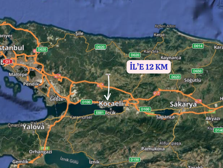KOCAELİ DERİNCE KARAGÖLLÜ KÖYÜNDE 979  M² TARLA SATILIKTIR - KOCAELİ DERİNCE fotoğraf 11