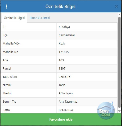 KÜTAHYA ÇAVDARHİSAR KIZIK DA 2.915 M² TARLAMIZ SATILIKTIR - KÜTAHYA ÇAVDARHİSAR fotoğraf 2